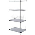 thumbnail image 5 of Nexel 5 Tier Solid Galvanized Steel Shelving Add-On Unit, 36"W x 18"D x 74"H, 5 of 6