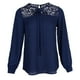 thumbnail image 4 of Blusa de gasa informal suelta para mujer a jinwen Camisa de gasa, 4 of 8