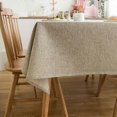 thumbnail image 2 of Lin foncé - Rectangular linen tablecloth in stain-resistant decor style, 2 of 5