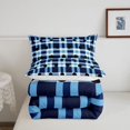 thumbnail image 5 of Manfei Vintage Grid Queen Comforter Set,Kawaii Polka Dot Comforter Sets Queen,Blue Black,Reversible,3 Pieces,1 Comforter and 2 Pillowcases,3 Pieces,1 Comforter and 2 Pillowcases, 5 of 7