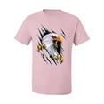 thumbnail image 2 of Torn Ripped Eagle Claws Animal Lover Men's Graphic T-Shirt, Light Pink, Large, 2 of 3