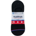 thumbnail image 2 of MediPeds Women's Half Cushion No Show Socks, 6 Pairs, 2 of 5