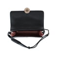 thumbnail image 4 of CTM  Synthetic Leather Adjustable Crossbody with Flap Closure (Women), 4 of 5