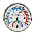 thumbnail image 3 of koolsoo Round Analog Temperature Humidity Meter Gauge Thermometer Hygrometer for White, 3 of 9