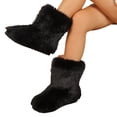 thumbnail image 5 of Willtoo Faux Fur Plush Boots for Women Winter Fluffy Furry Boots Flat Heel Snow Boots, 5 of 5