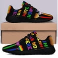 thumbnail image 3 of Hate Has No Home Here LGBT Shoes Sneakers for Women Men Black Size 12, 3 of 7