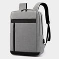 thumbnail image 2 of VBEWZET Unisex Large Capacity Laptop Backpack with USB Charging Port, Multifunctional Business Travel Daypack, Casual Computer Backpack for Men Women Office Commute Grey, 2 of 8