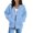 Sky Blue, variant on Women's Raglan Sleeve Zip Up Hoodie, Casual Pullover with Front Zipper and Hood, Soft Long Sleeve Sweatshirt for Streetwear, Fall, and Daily Comfort-Beige