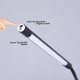 thumbnail image 4 of 2 lámparas de lectura LED USB, flexible, regulables, interruptor táctil, cuello de cisne, luz USB, lámpara portátil para libros, ordenador, cama, negro y plateado, 4 of 5