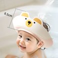 thumbnail image 4 of Adjustable Children Shampoo Cap Dinosaur Baby Shower Cap Cartoon Bath Visor Infant Hair Shield Ear Protection Waterproof, 4 of 7