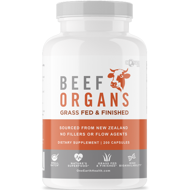 Grass Fed Beef Organs (200 Count) Liver, Heart, Kidney, Pancreas