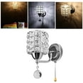 thumbnail image 4 of Modern Wall Sconce Crystal ,  Bedside Wall Mount Light Fixture Wall Lamp Light with E26 /27 Socket for Living Room Bathroom Bedroom and Hallway（No Bulbs）, 4 of 11