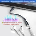 thumbnail image 3 of USB C to 3.5mm Audio Adapter,Type C Headphone Jack Converter,Aux Cable Cord for Samsung Galaxy A53,S20 S21 S22 S23,Note 10 20,Z Fold Flip 3 4,iPad 10th Pro Air 4 4th 5 5th Mini 6 6th Generation, 3 of 5