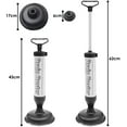 VirgilSon Toilet and Tub Unclogger Plunger Set with Air Pump Drain
