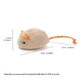thumbnail image 2 of Catnip Stuffed Plush Mouse Toy for Cats – Interactive Self-Playing, Bite-Resistant, Hunting Instinct Stimulator for Indoor Play & Solo Entertainment, 2 of 4