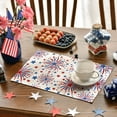 thumbnail image 5 of Sm:)e Firework 4th of July Placemats Set of 4 12x18 Inches, Durable and Easy Cleaning Perfect for Independence Day Celebration and Family Gathering, 5 of 7