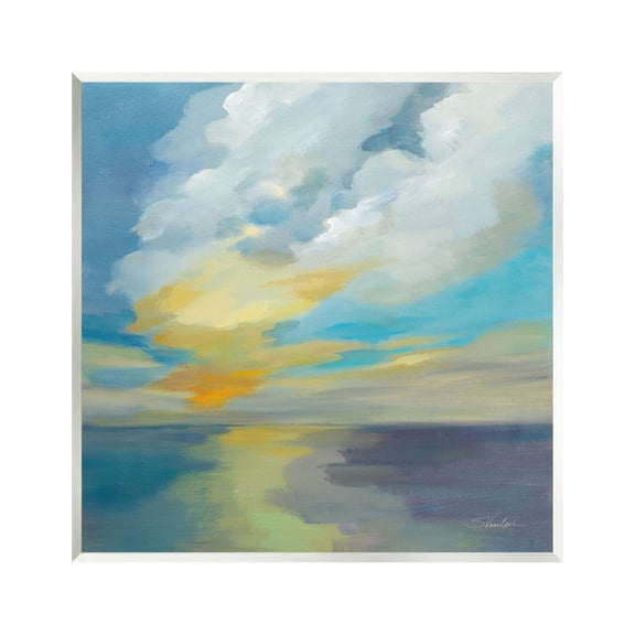 Stupell Industries Pacific Light Sea Painting Nature Painting Unframed Art Print Wall Art, 12 x 12