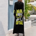 thumbnail image 2 of Softball - Believe In God And Softball Long Dress summer dress women bandage dress Summer dresses for women, 2 of 4