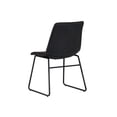thumbnail image 4 of Sunpan Cal 18" Mid-Century Faux Leather Dining Chair in Antique Black, 4 of 7