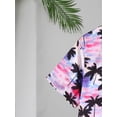 thumbnail image 5 of PureChapter Boys 8-12Y Hawaiian Vacation Palm Tree Shirt & Shorts 2-Piece Outfit Set, 5 of 8