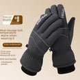 thumbnail image 1 of Guantes de esquí para hombre, resistentes al frío, con forro polar, gruesos, a prueba de viento, con pantalla táctil, para montañismo, motocicleta, conducción al aire libre, guantes cálidos de, 1 of 5
