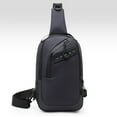 thumbnail image 6 of InsCrazy Sling Bag for Men Chest Bag New Casual Shoulder Crossbody Bag USB Charging Port Large Capacity Chest Bag for Travel Outdoor Sports, 6 of 9