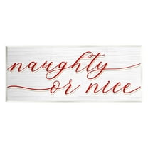 Naughty Or Nice Christmas Phrase Holiday Graphic Art Unframed Art Print Wall Art
