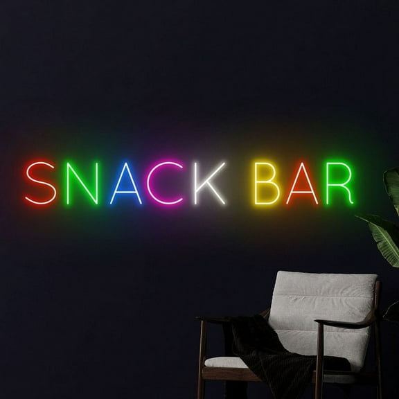 Handmadetneonsign Snack Bar Neon Sign, Snack Neon Led Light Art Decor, Snack Neon Wall Decor
