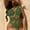 Army Green, variant on QUNYINEY Women's One-Piece Swimsuits Spaghetti Straps Solid Bathing Suit One Shoulder High Waisted Swimwear