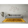 thumbnail image 3 of Ahgly Company Machine Washable Indoor Rectangle Oriental Yellow Industrial Area Rugs, 4' x 6', 3 of 4