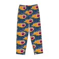 thumbnail image 4 of Daiia Burning Rugby Balls Women's Sleep Pant with Pockets and Drawstring,Pajama Pants-X-Large, 4 of 9