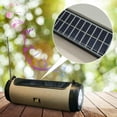 thumbnail image 1 of Fiudx Ofertas del día Minialtavoz Bluetooth inalámbrico con energía solar, minialtavoz, sonido envolvente de alta calidad, subwoofer para el hogar, linterna, radio, 1 of 4