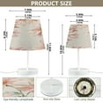 thumbnail image 2 of Table Lamp Medium 7.9x11.8 Inches Table Lamps Night Light Tools & Home Improvement Bedroom Lamp Guest Room Lamp Study Lamp Office Lamp Light Pink Large Flower, 2 of 7
