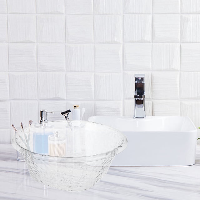 Raindrops Portable Clear Washing Basin Plastic Material Large Capacity Kitchen Sink Bowl