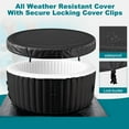 thumbnail image 3 of Lilypelle 72" X 72" X 26" Inflatable Hot Tub, 4 Person Portable Blow Up Hot Tub Square Portable Outdoor Spa with 130 Bubble Jets and Built in Heater Pump, Filter, 3 of 9