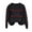 Black, variant on Game Day Baseball Sweatshirt for Women Long Sleeve Pullover Tops Casual Loose Crewneck Funny Baseball Mom Tunic Blouse