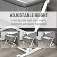 thumbnail image 3 of Qaba Baby Bassinet Foldable Adjustable 0-5 months Artificial Cotton Breathable, 3 of 9