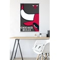 thumbnail image 2 of NBA Chicago Bulls - Logo 14 Wall Poster with Wooden Magnetic Frame, 22.375" x 34", 2 of 5
