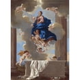 thumbnail image 2 of Nicolas Poussin 11x14 Gold Ornate Wood Frame and Double Matted Museum Art Print Titled - The Assumption of the Virgin (C. 1630-1632), 2 of 4