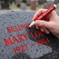 thumbnail image 2 of Jiaeri Tombstone Marker Pen for Restoring Faded Grave Inscriptions, Waterproof Monument Lettering Touch-up Pen, Strong Coverage for Gravestone, Memorial, Stone & Granite Restoration, 2 of 7