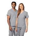 thumbnail image 2 of Adar Universal Unisex Scrubs - V Neck Tunic Scrub Top, 2 of 8