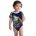 thumbnail image 2 of Yiaed Howling Wolf Print Infant Climbing Short Sleeve Onesie One-Piece Baby Bodysuit Clothes 0-12 Months -9M, 2 of 6