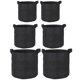 thumbnail image 2 of Felt Planting Bag Set 1 Set/5Pcs Round Gardening Container For Gardeners 3 Gallons Black Durable Pouch, 2 of 5