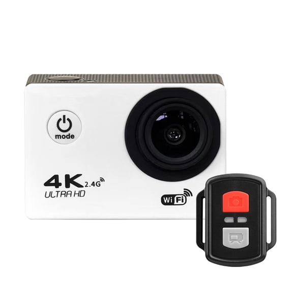 Action Camera Ultra HD 4K WiFi Remote Control Sports Video Recording Camera Underwater Waterproof 170°Wide Angle Mini Camera ,Easy to Use