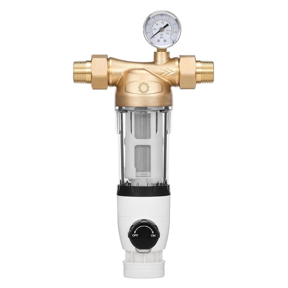 Airthereal Spin Down Water Sediment Filter, Pre-Filtration System for Whole Home, Water Filter for City and Well Water, 40 Micron Reusable Sediment Backwash Filter with 1" MNPT   3/4" FNPT Connector