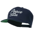thumbnail image 2 of Peace on Earth Embroidered Snapback Cap - Navy OSFM, 2 of 5