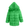 thumbnail image 4 of Sentmoon Faux Fur Long-length Down Coat Oversized Coats for Women,Patchwork Fashion Winter Jackets for Women Classic Fit Coats Army Green XXXXL Clearance Sales Today Deals Prime, 4 of 4
