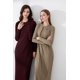 thumbnail image 2 of Cárdigan de fibra natural para mujer, vestido largo hasta el tobillo, tejido con ribetes, moda de verano, 2023, 2 of 5