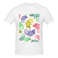 thumbnail image 4 of Bingfone Cute Chameleons Men'S Loose Fit Short-Sleeve Pocket T-Shirt, 4 of 7