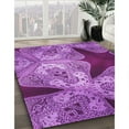 thumbnail image 3 of Ahgly Company Machine Washable Indoor Rectangle Transitional Heliotrope Purple Area Rugs, 2' x 3', 3 of 7
